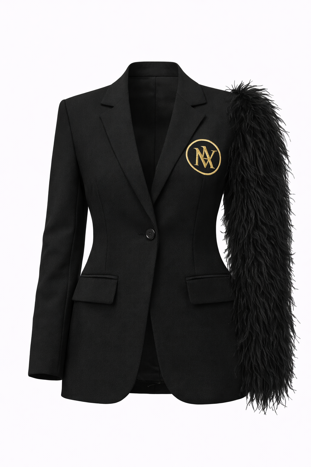 Maison Alure Signature Feather Blazer
