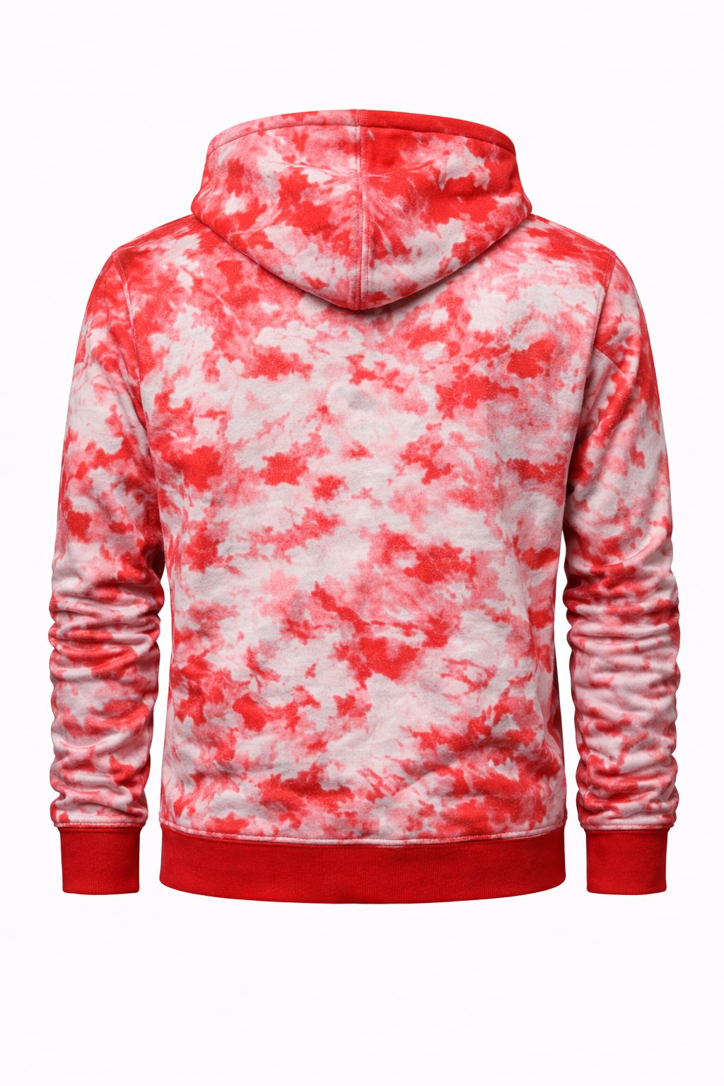 Maison Alure Red Tie-Dye Statement Zip-Up Jacket