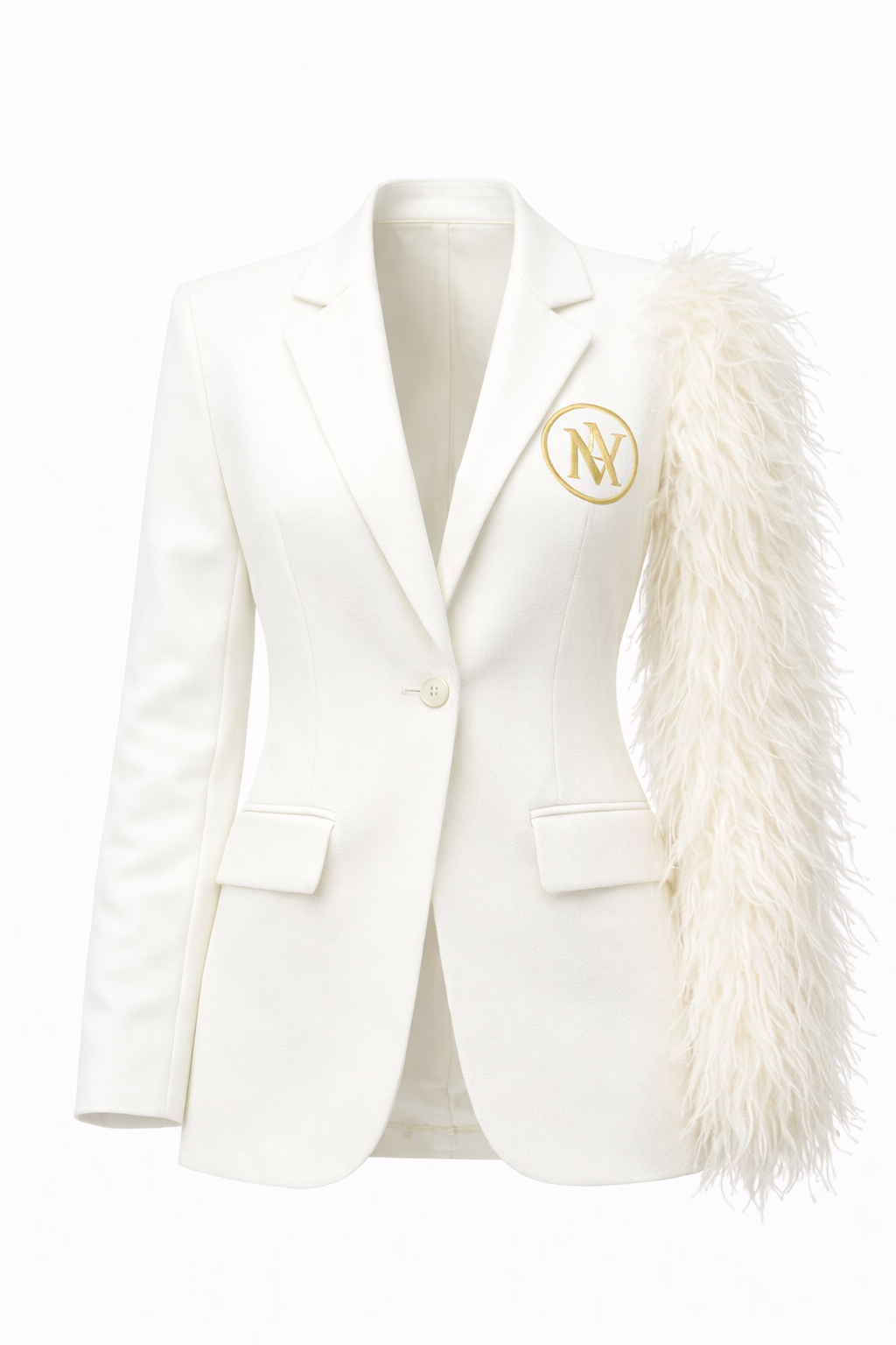 Maison Alure Signature Feather Blazer