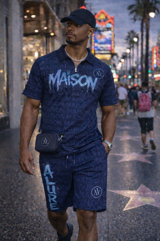Maison Alure Signature Polo Set (Navy)